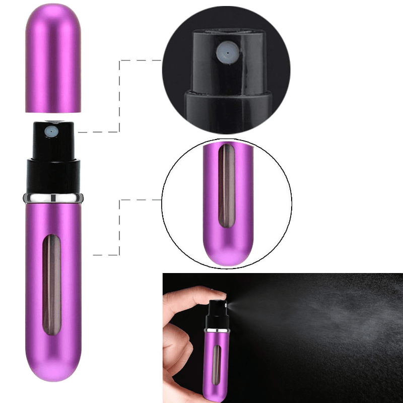 1pc Ultra Lightweight Perfume Bottle Dispenser - Compact Travel Organizer for Cosmetics, Scrubs & More - Stylish Home Essential, Effortlessly Store & Carry Your Beauty essentials