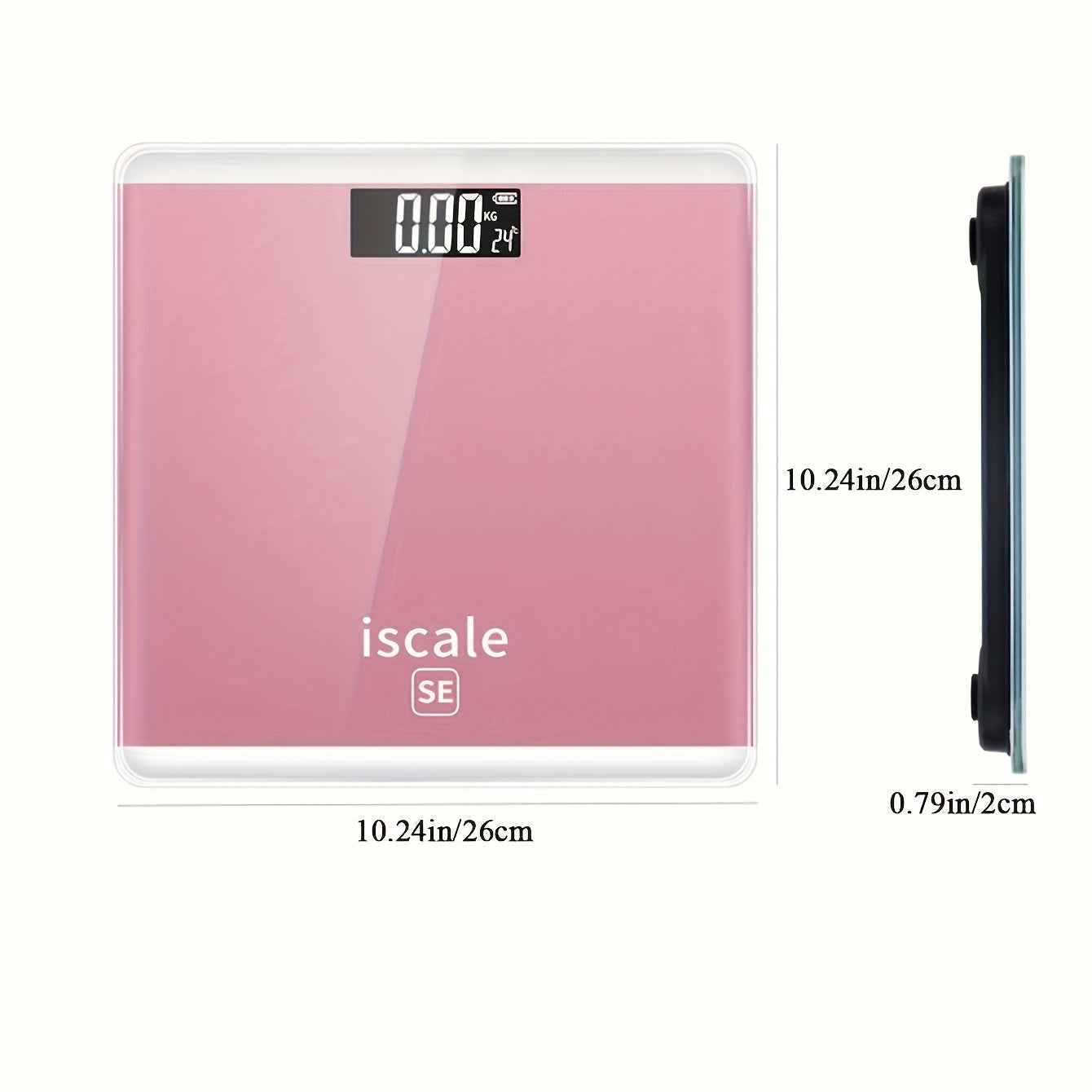 1pc Rose Golden Mini Weight Scale - Accurate Smart Body Weight Scale with Electronic Weighing Function, Household Essential for Health Monitoring - SE Brand