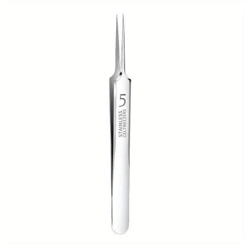1pc Extra Fine No. 5 Cellular Blackhead Tweezers - Facial Beauty Needle Tools for Skin Care