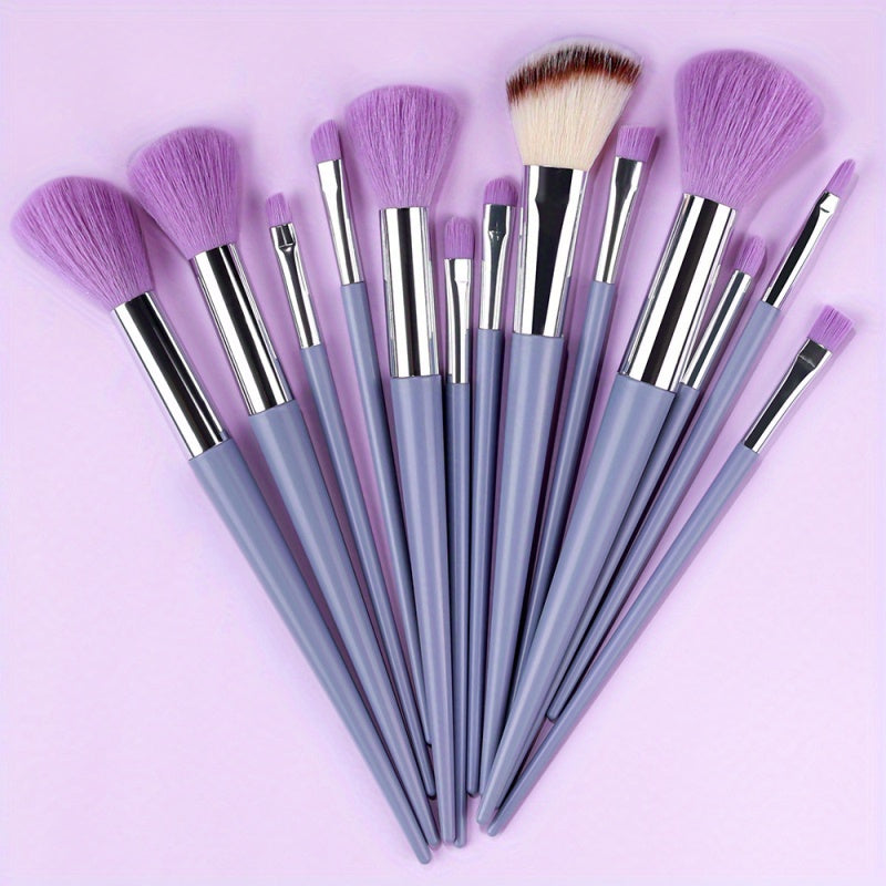 13PCS Soft Fluffy Makeup Brushes Set For Cosmetics Foundation Blush Powder Eyeshadow Kabuki Blending Makeup Brush Beauty Tool