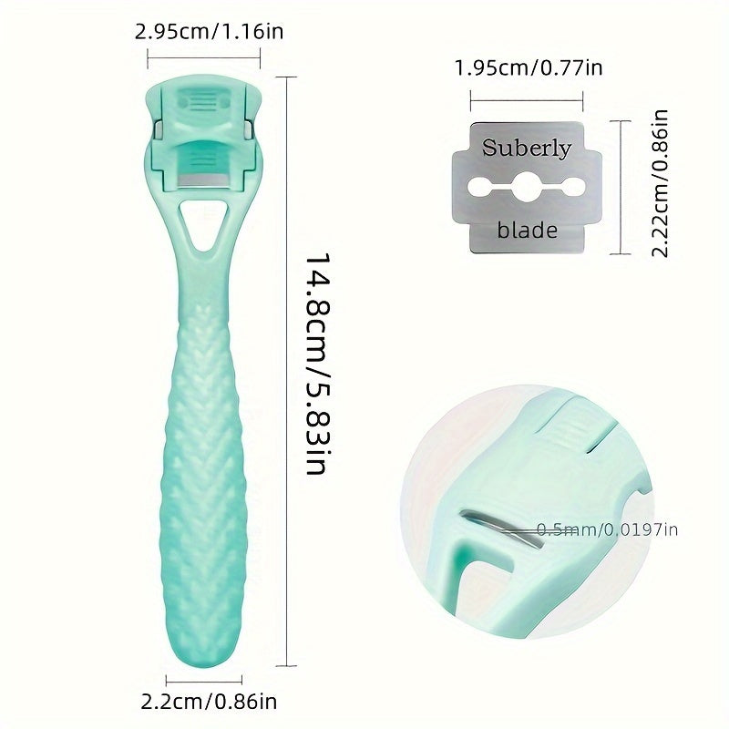 1-Pack Pro Foot Scraper - Removes Dead Skin and Calluses, Exfoliates Rough Heels, Softens Sole, and Trims Thick Cuticles - Personal Care and Beauty Gadget for At-Home Pedicure and Foot Care