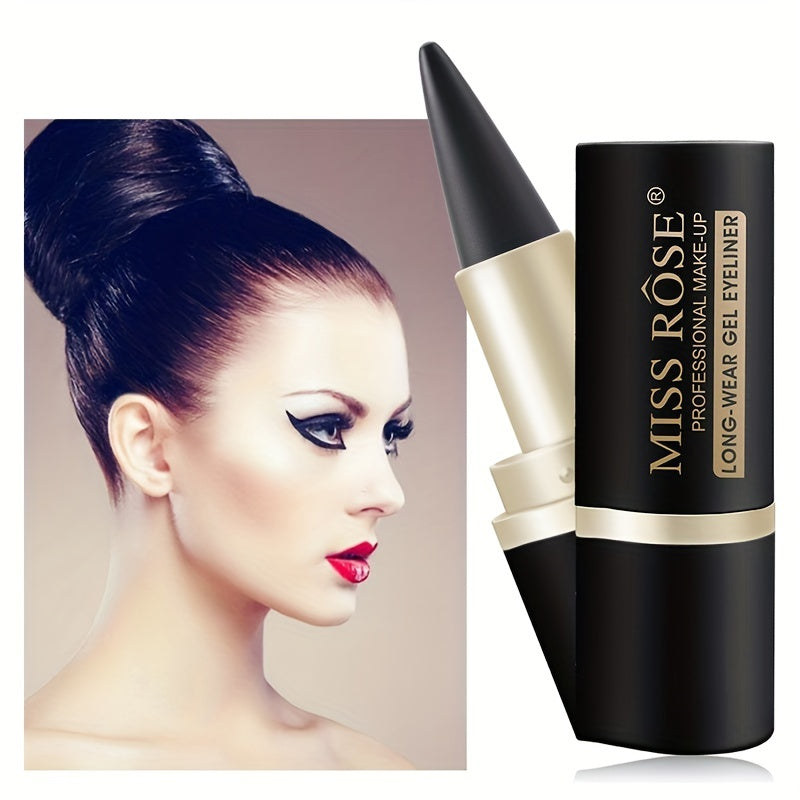 Waterproof Gel Eyeliner Pen - Lustrous Matte Finish, Ultra-Fast Drying, Smudge-Resistant, Intense Color - Perfect for Flawless Day to Night Makeup - Korean Beauty Inspired, Single Head