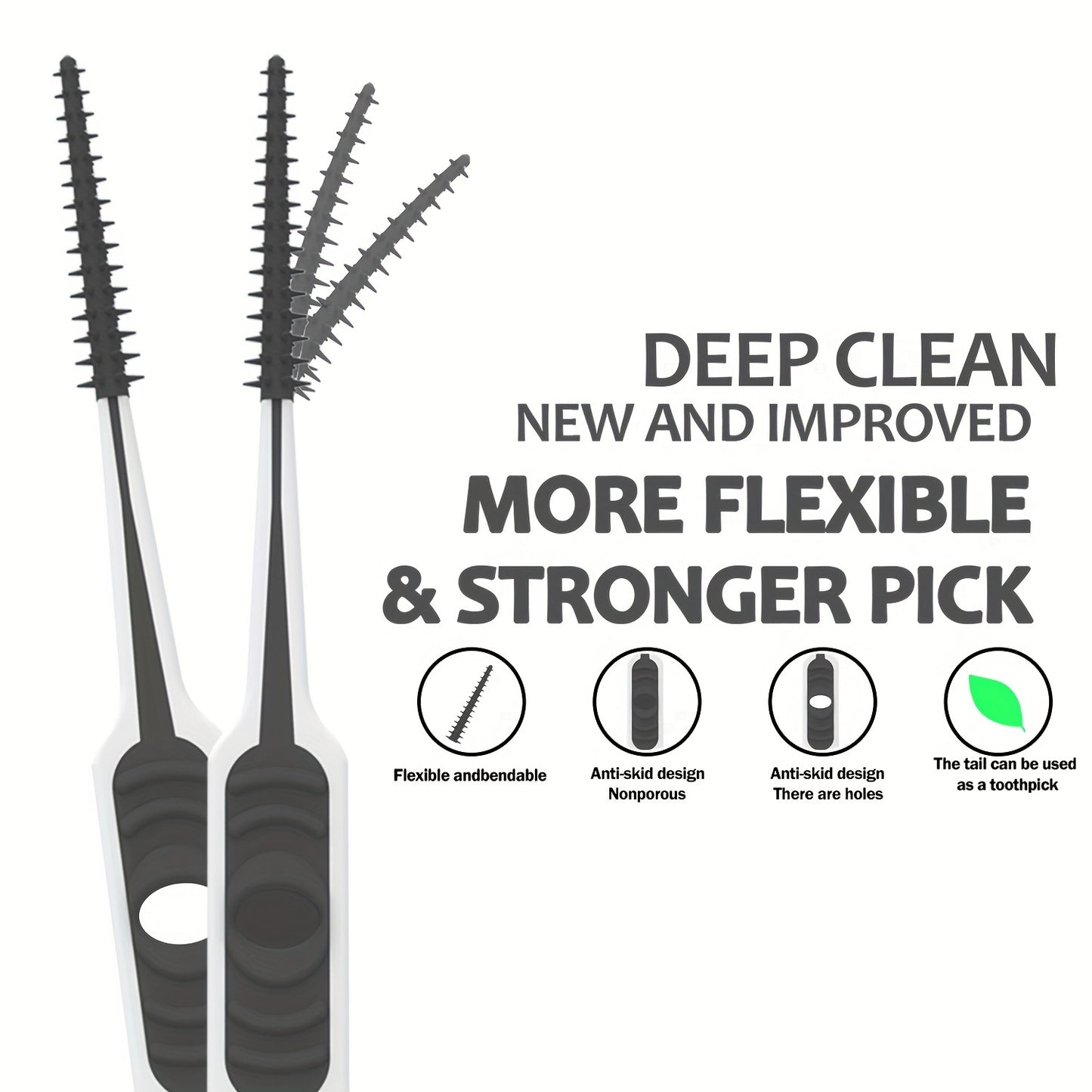 100pcs/Pack Interdental Brush Cleaners, Oral Health Interspace Brush, Stains Removal, Orthodontic Dental Toothbrush Braces Cleaning Toothbrush For Teeth Detail Cleaning travel must have