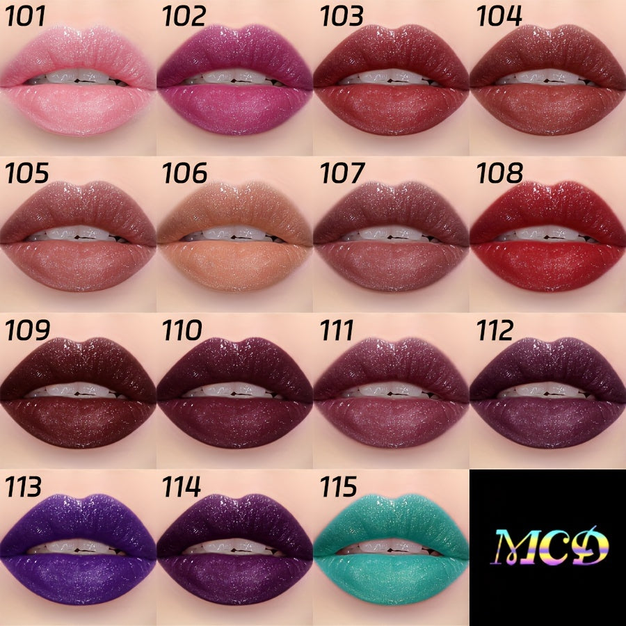 Durable Pearly Glitter Liquid Lip Gloss Multifunction Stack 15 Colors Makeup Shimmer Pigment Eyeshadow Set Waterproof Smokey Beauty Makeup Kit Earth Color Golden Champagne Black Purple Blue Pearl White Mardi Gras For Music Fe