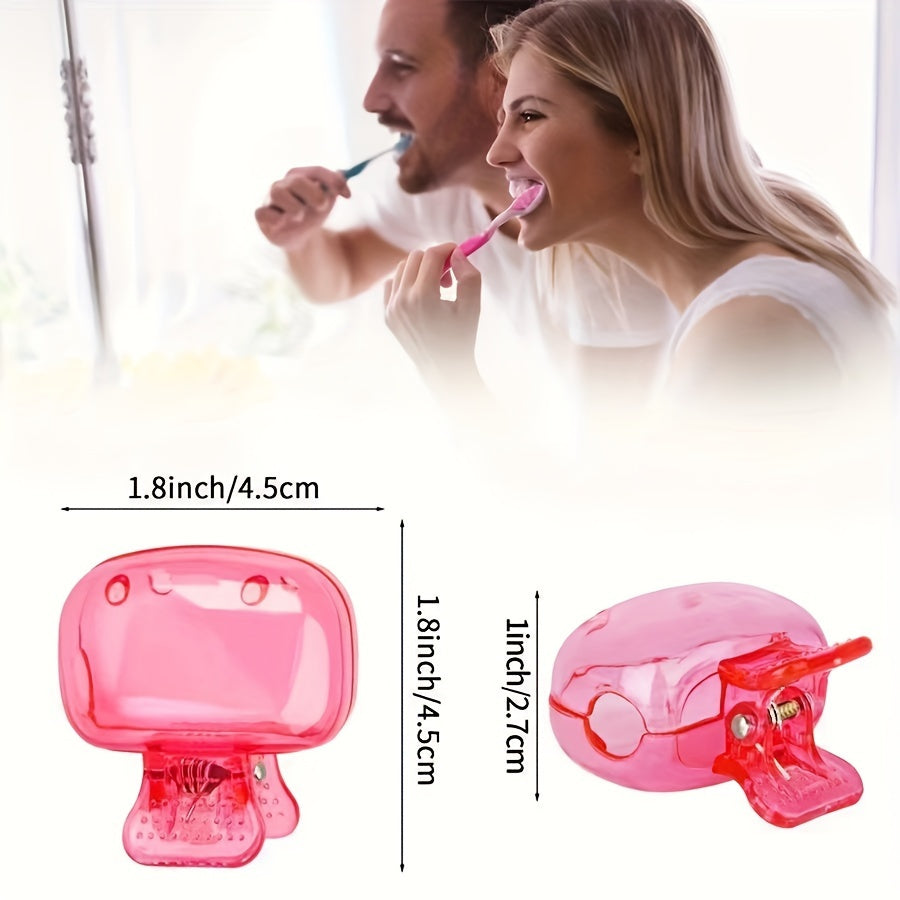 1pc TravelMate Portable Toothbrush Holder with Cap, Formaldehyde-Free, Snap-On Protective Travel Case for Oral Health, Essential Toothbrush Storage Clip for Home and Travel Use