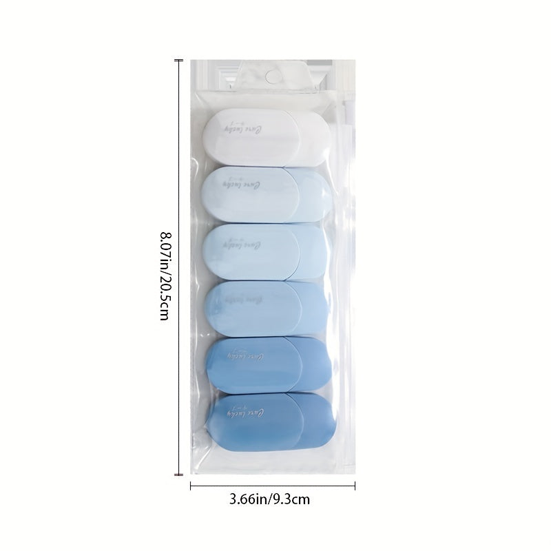 6pcs Correction Tape With Gentle Style High Beauty Girl Correction Tape With Silent And Simple Cute Internet Red Fairy Gas Correction Tape