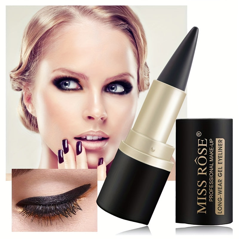Waterproof Gel Eyeliner Pen - Lustrous Matte Finish, Ultra-Fast Drying, Smudge-Resistant, Intense Color - Perfect for Flawless Day to Night Makeup - Korean Beauty Inspired, Single Head