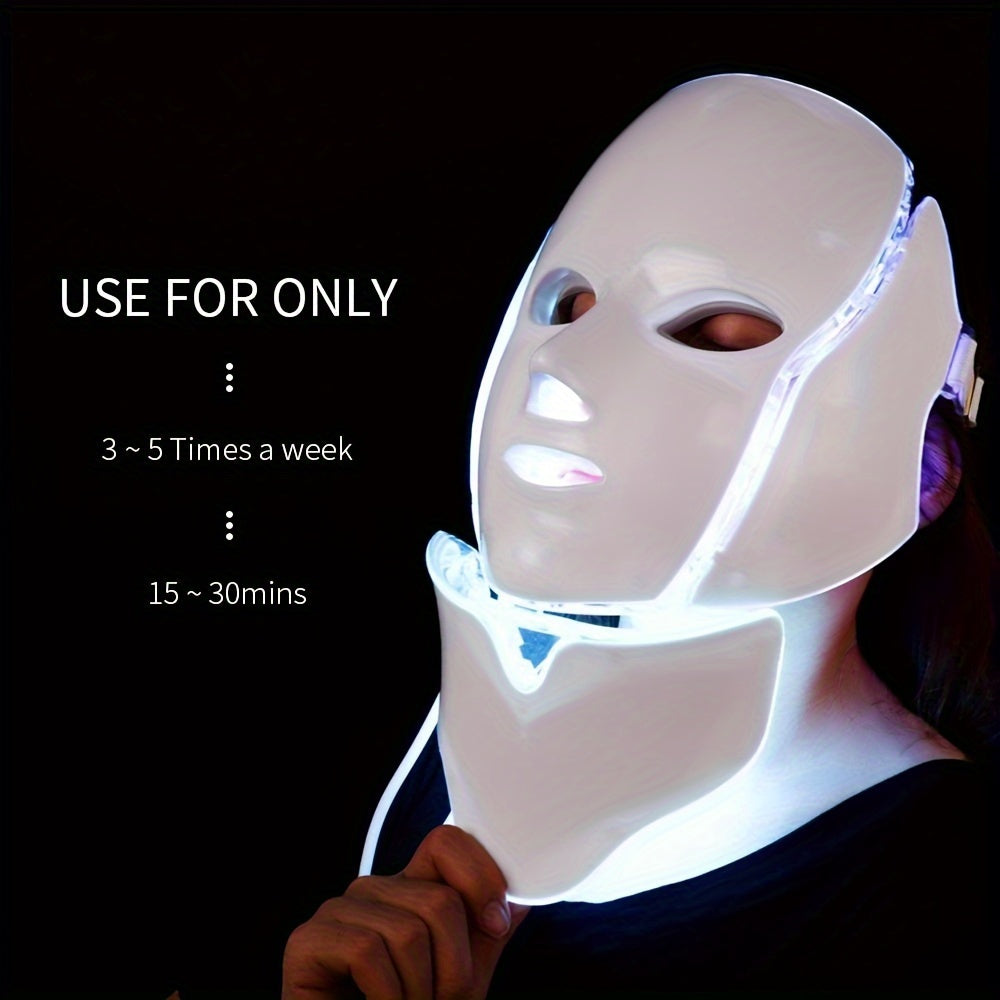 7 Colors LED Facial Mask For Skin Care Beauty Care - Perfect Gift For Women And Friends Valentine's Day Gift