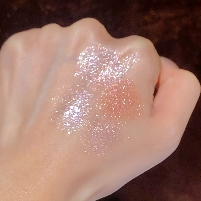 9 Colors Eyeshadow Palette Glitter Sparkling Sequin Finish Highlighter Eyeshadow Rose Pinkish Color Tone Eyeshadow For Christmas Halloween Beauty Makeup For Music Festival
