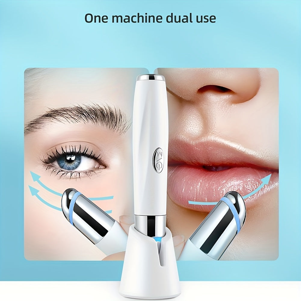 Eye & Face Massage Tool Wand Pen, Eye Wand Heated Warm, Vibration, Firm Tone, Eye Fatigue, Puffy Eyes Dark Circles Eye Bags, Skin Care Tool For Eyes, Beauty Products Absorption