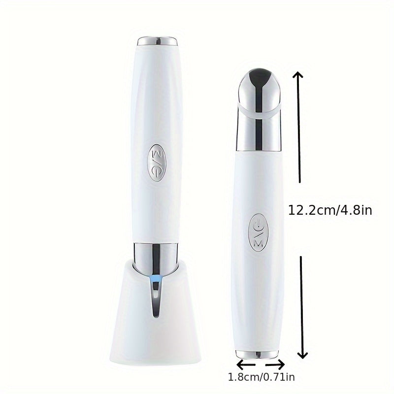 Eye & Face Massage Tool Wand Pen, Eye Wand Heated Warm, Vibration, Firm Tone, Eye Fatigue, Puffy Eyes Dark Circles Eye Bags, Skin Care Tool For Eyes, Beauty Products Absorption
