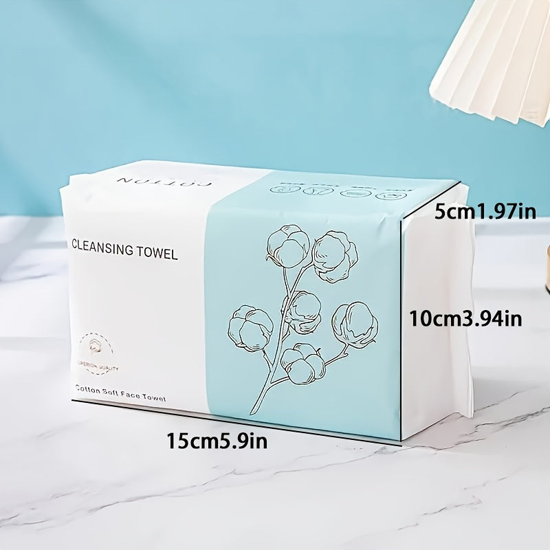 Ultra-Soft Disposable Face Towels - Dual Wet/Dry Use, Thick & Gentle for Makeup Removal, Beauty Salons & Home Cleaning