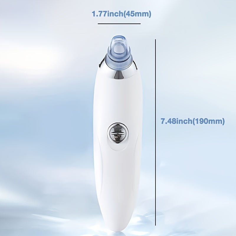 Cleansing Blackheads Beauty Meter, Powerful Portable Facial Pore Cleaner with 4 Probes, Cleansing Blackhead in Gentle and Safe Way without Squeezing Pain for Women and Men. Your Personal Professional Beautician.