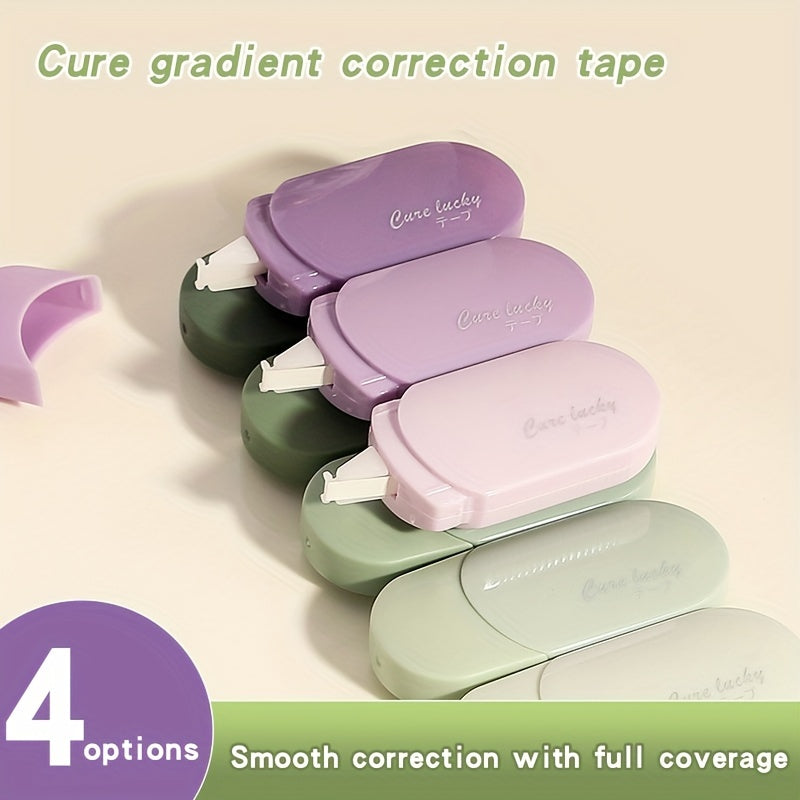 6pcs Correction Tape With Gentle Style High Beauty Girl Correction Tape With Silent And Simple Cute Internet Red Fairy Gas Correction Tape