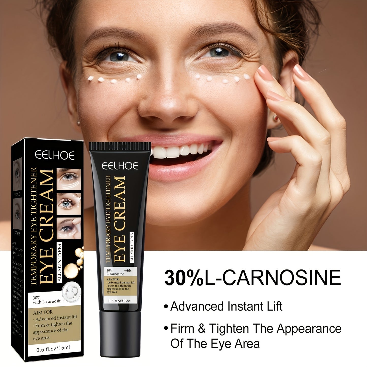 15ml Eye Beauty Cream - Instantly Firms, Tightens, and Moisturizes Under Eye Skin for a Youthful and Radiant Look