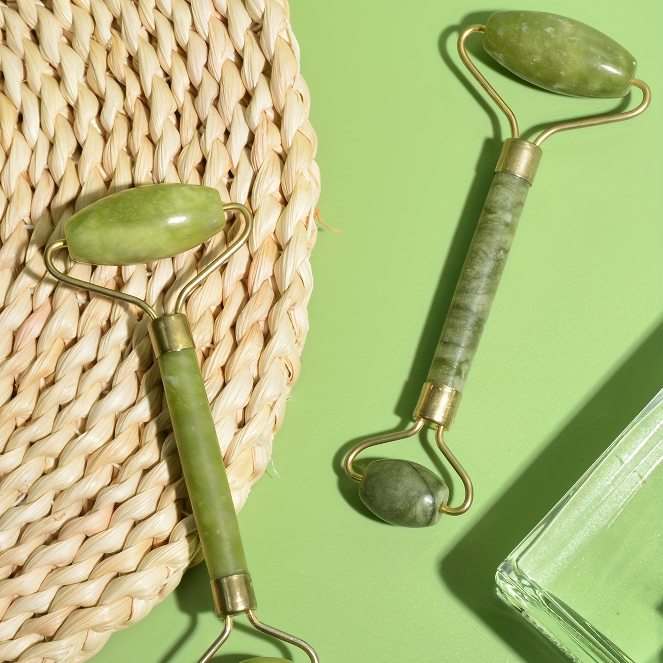 Natural Jade Roller And Gua Sha Set For Face And Body - Promote Natural Beauty - Perfect Gift For Women