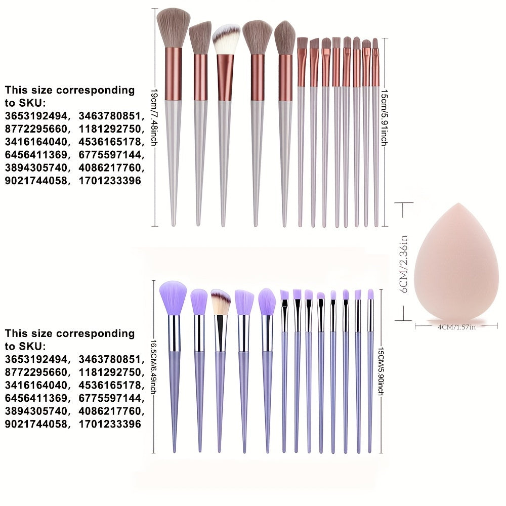 13PCS Soft Fluffy Makeup Brushes Set For Cosmetics Foundation Blush Powder Eyeshadow Kabuki Blending Makeup Brush Beauty Tool