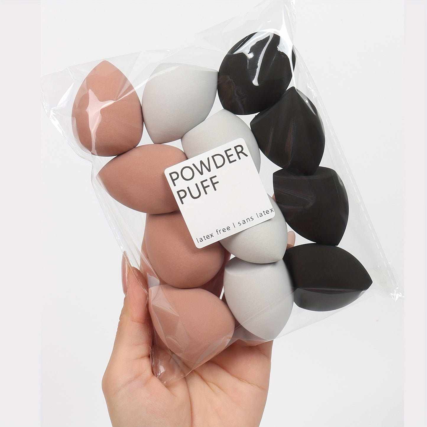 12pcs Medium Makeup Sponges - Flawless Foundation Blending for Liquid, Cream & Powder - Latex-Free, Dual-Use Wet/Dry Application - Fragrance-Free Beauty Tools