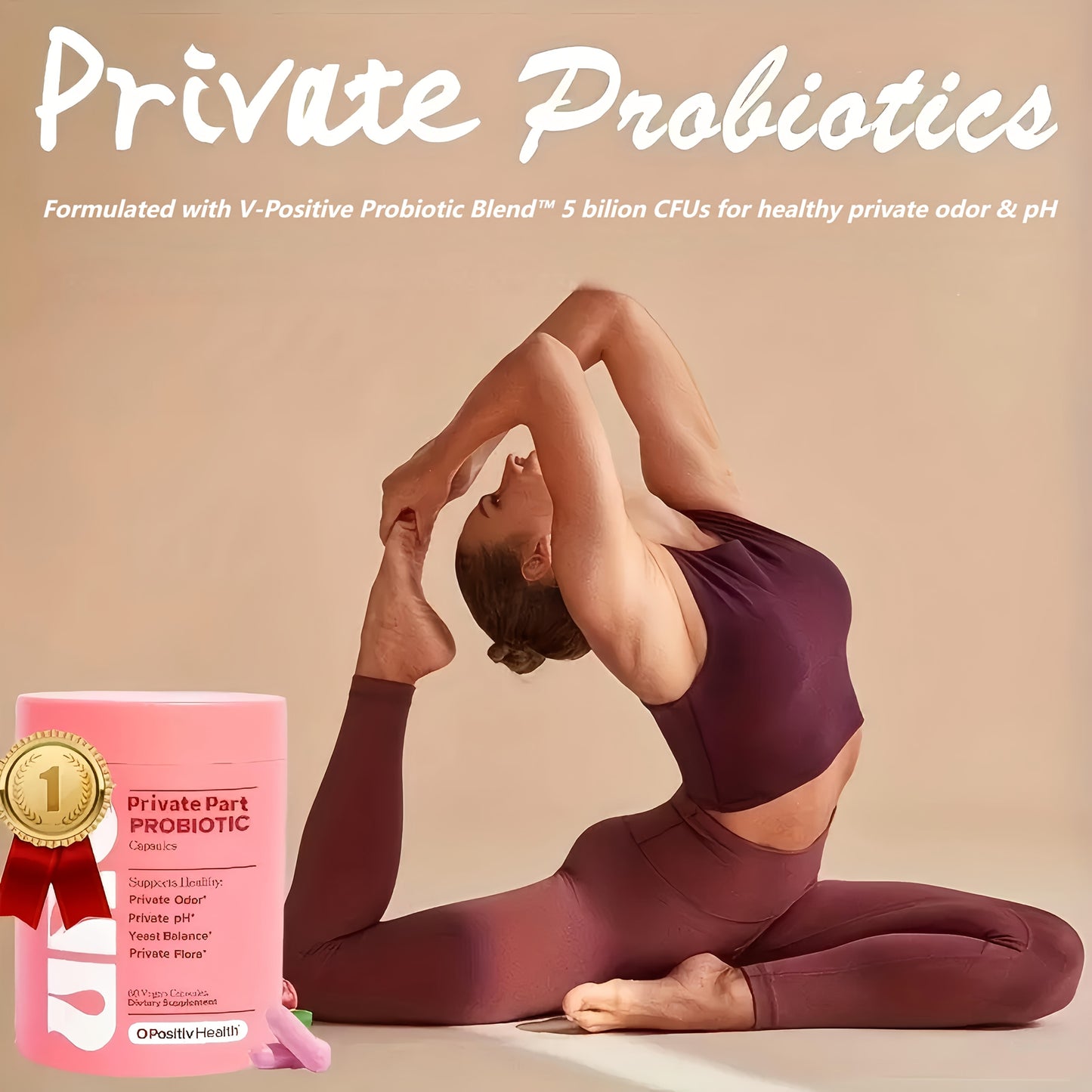 Women's Probiotics, Daily Care, New Upgrade - Love Yourself More, Multiple Probiotic Strains Regulate Normal Daily Activities, Care for Yourself, 60 Vegetable Capsules, Multiple Strains Daily Care, Promote Digestive Health an