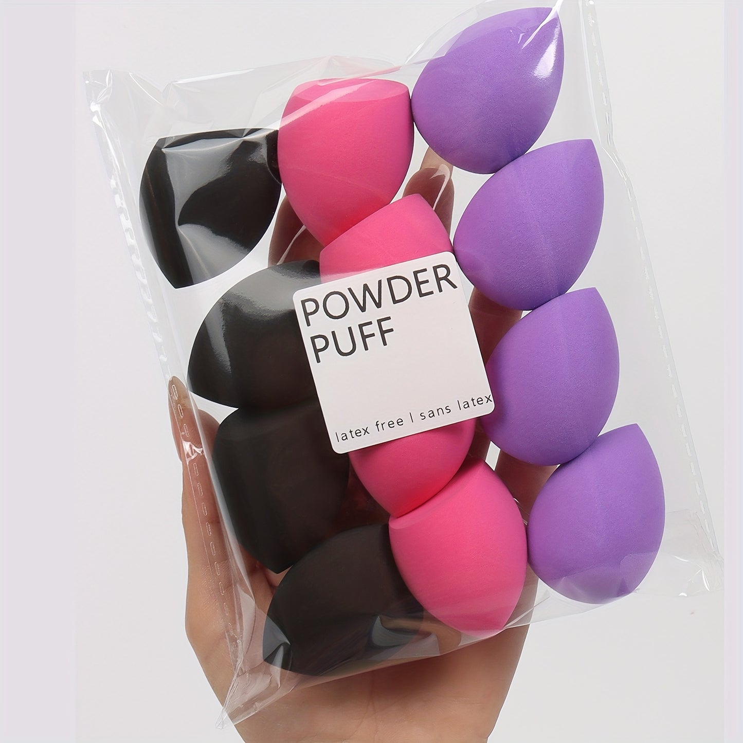 12pcs Medium Makeup Sponges - Flawless Foundation Blending for Liquid, Cream & Powder - Latex-Free, Dual-Use Wet/Dry Application - Fragrance-Free Beauty Tools