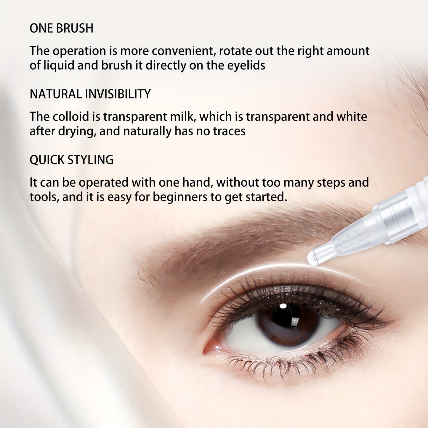 5ml MiracleLift Double Eyelid Setting Cream - Long-Lasting, Waterproof, Quick-Drying Formula for Bigger, Brighter, Traceless Eyes - Invisible Beauty Enhancement