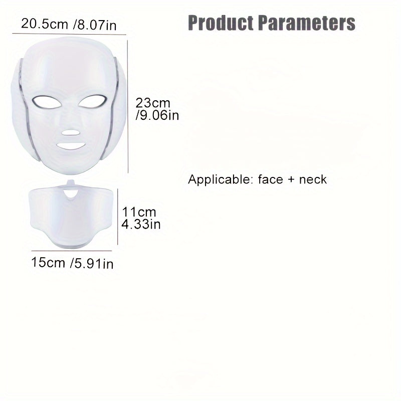 7 Colors LED Facial Mask For Skin Care Beauty Care - Perfect Gift For Women And Friends Valentine's Day Gift