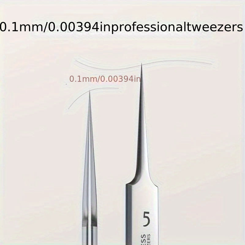 1pc Extra Fine No. 5 Cellular Blackhead Tweezers - Facial Beauty Needle Tools for Skin Care