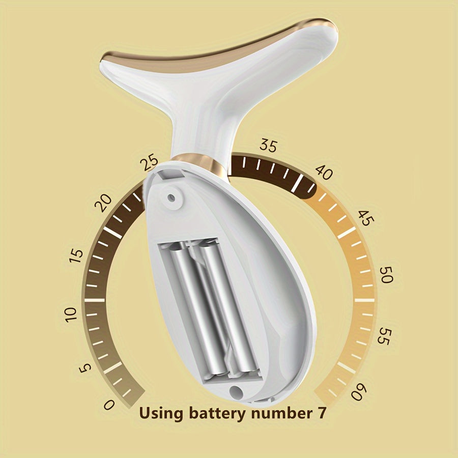 This Compact And Portable Electric Facial Beauty Device Features a Vibrating Massage Function And Is Powered by AAA Batteries (Includes Two Size 7 Batteries).