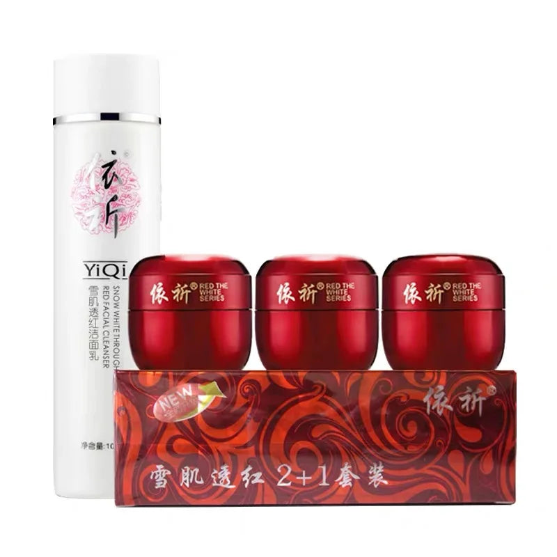 HIGH Quality Red Cover Set Moisturizing ABC Cream+Wash