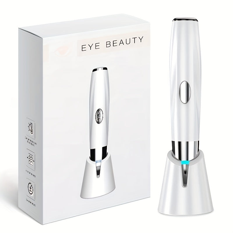 Eye & Face Massage Tool Wand Pen, Eye Wand Heated Warm, Vibration, Firm Tone, Eye Fatigue, Puffy Eyes Dark Circles Eye Bags, Skin Care Tool For Eyes, Beauty Products Absorption