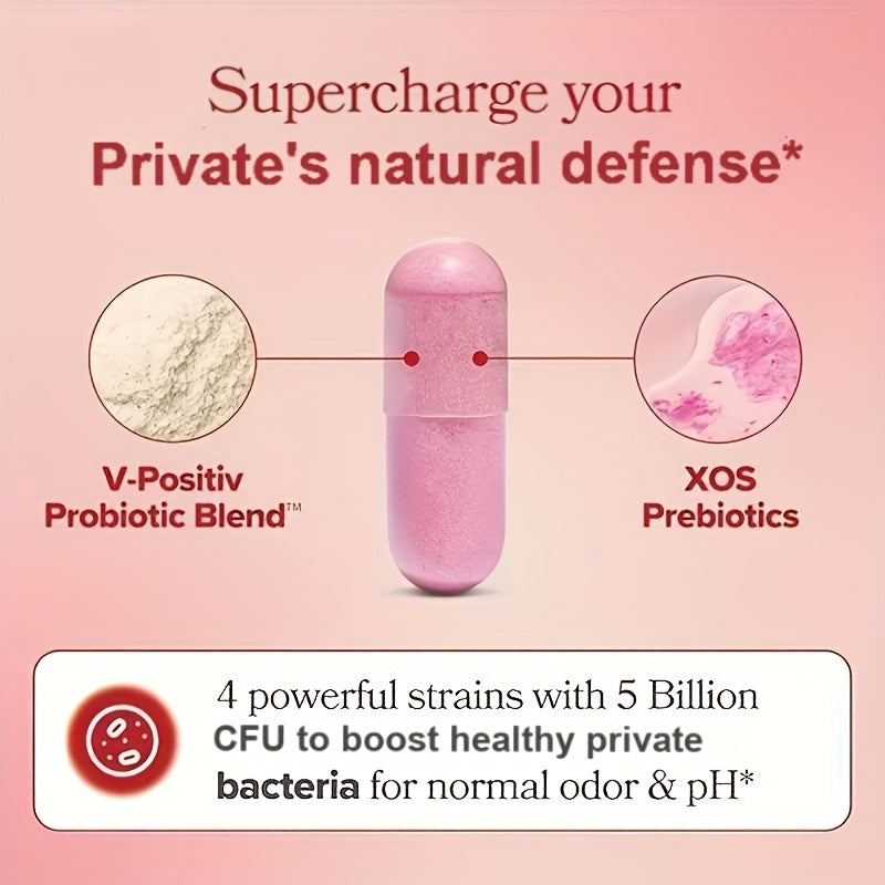 Women's Probiotics, Daily Care, New Upgrade - Love Yourself More, Multiple Probiotic Strains Regulate Normal Daily Activities, Care for Yourself, 60 Vegetable Capsules, Multiple Strains Daily Care, Promote Digestive Health an