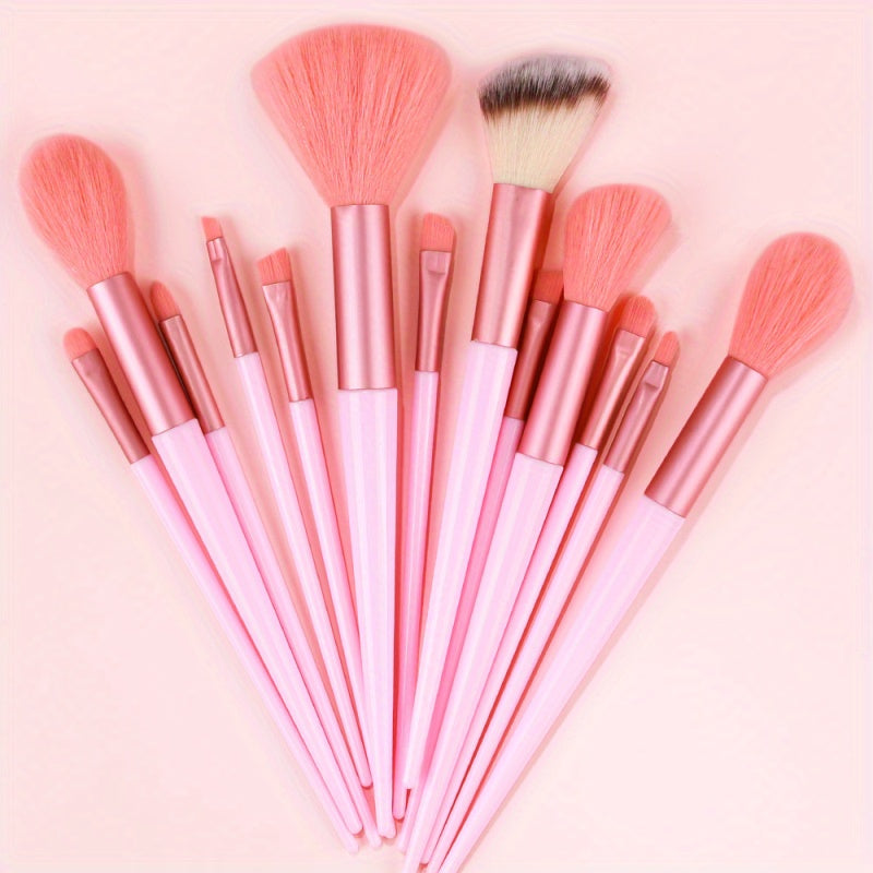 13PCS Soft Fluffy Makeup Brushes Set For Cosmetics Foundation Blush Powder Eyeshadow Kabuki Blending Makeup Brush Beauty Tool