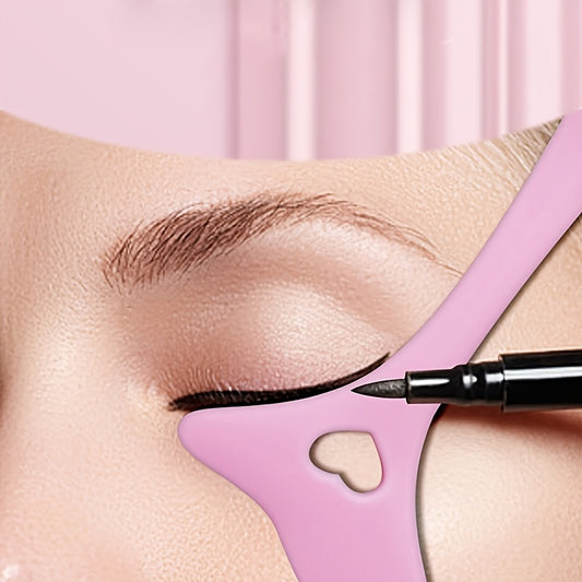 [Silicone Beauty Tool] Silicone Makeup Beauty Tool | Eyeliner Stencils - Wing Tips, Mascara, Lipstick, Cream Mask Applicator for Perfect Application