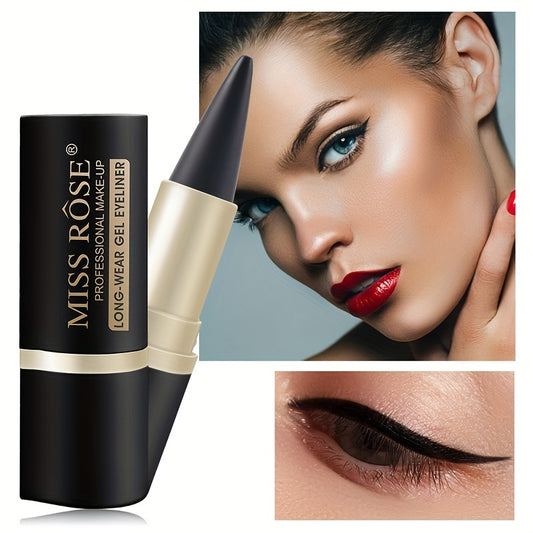 Waterproof Gel Eyeliner Pen - Lustrous Matte Finish, Ultra-Fast Drying, Smudge-Resistant, Intense Color - Perfect for Flawless Day to Night Makeup - Korean Beauty Inspired, Single Head