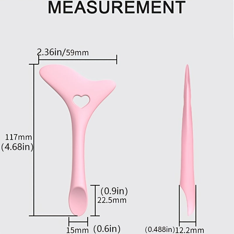 [Silicone Beauty Tool] Silicone Makeup Beauty Tool | Eyeliner Stencils - Wing Tips, Mascara, Lipstick, Cream Mask Applicator for Perfect Application