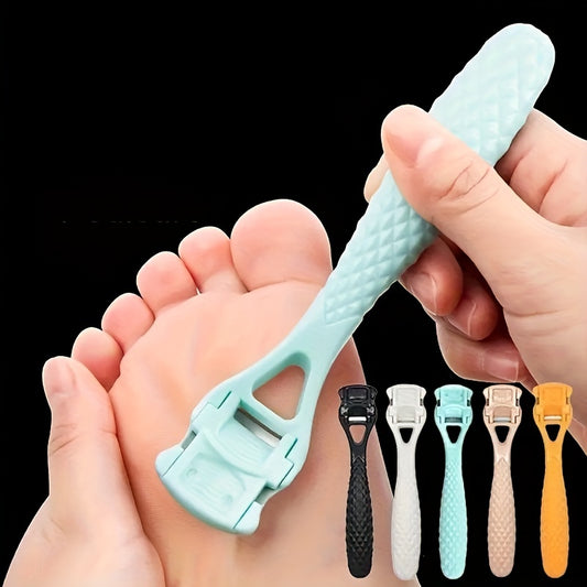 1-Pack Pro Foot Scraper - Removes Dead Skin and Calluses, Exfoliates Rough Heels, Softens Sole, and Trims Thick Cuticles - Personal Care and Beauty Gadget for At-Home Pedicure and Foot Care