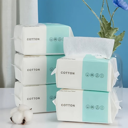 Ultra-Soft Disposable Face Towels - Dual Wet/Dry Use, Thick & Gentle for Makeup Removal, Beauty Salons & Home Cleaning